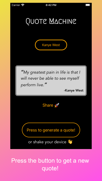 Quote Machine Screenshot 3 - AppWisp.com Quote Machine Screenshot 3 - AppWisp.com