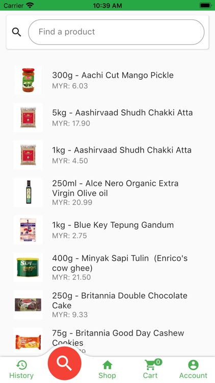 Minimart Grocery Shopping App