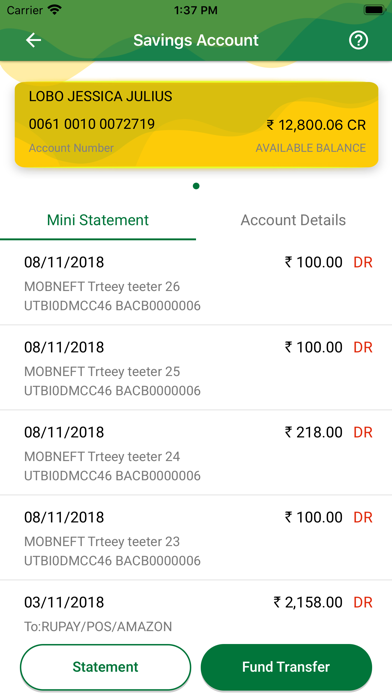 Sindhudurg Bank Screenshot