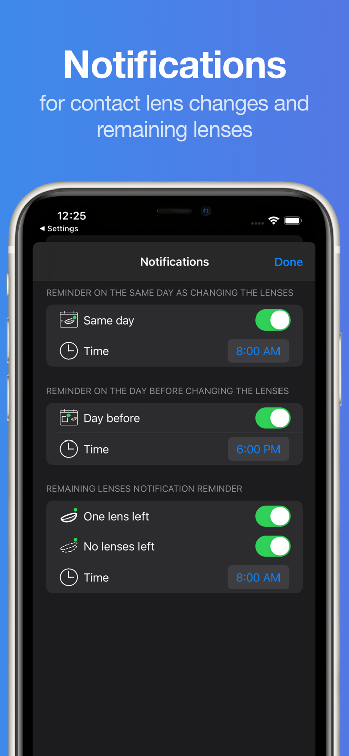 Lensy - Contact Lens Tracker