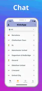 KickApp - Football chat app screenshot #2 for iPhone