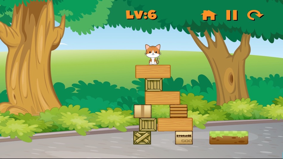#3. Kitty Drop Cat Save (iOS) Podle: Giuseppe Calcagno