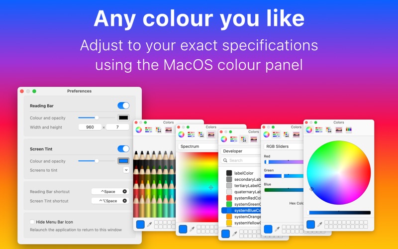 Screenshot #3 pour ReadingBar – with Screen Tint
