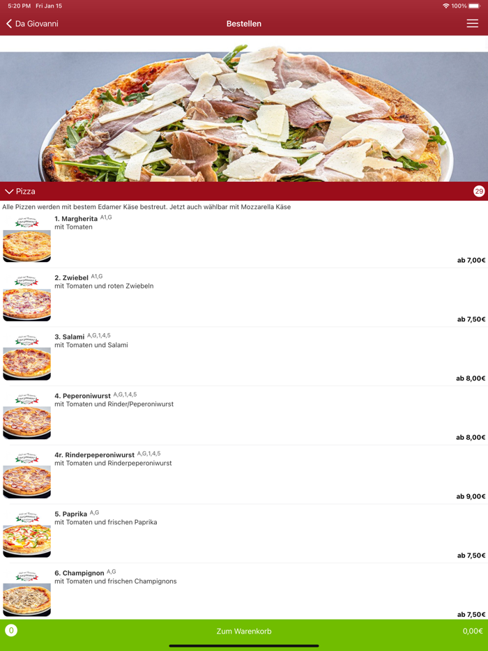 Da Giovanni Lieferservice