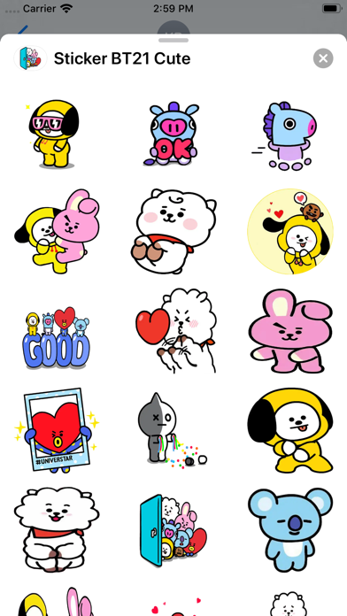 Screenshot #2 pour Sticker BT21 Cute