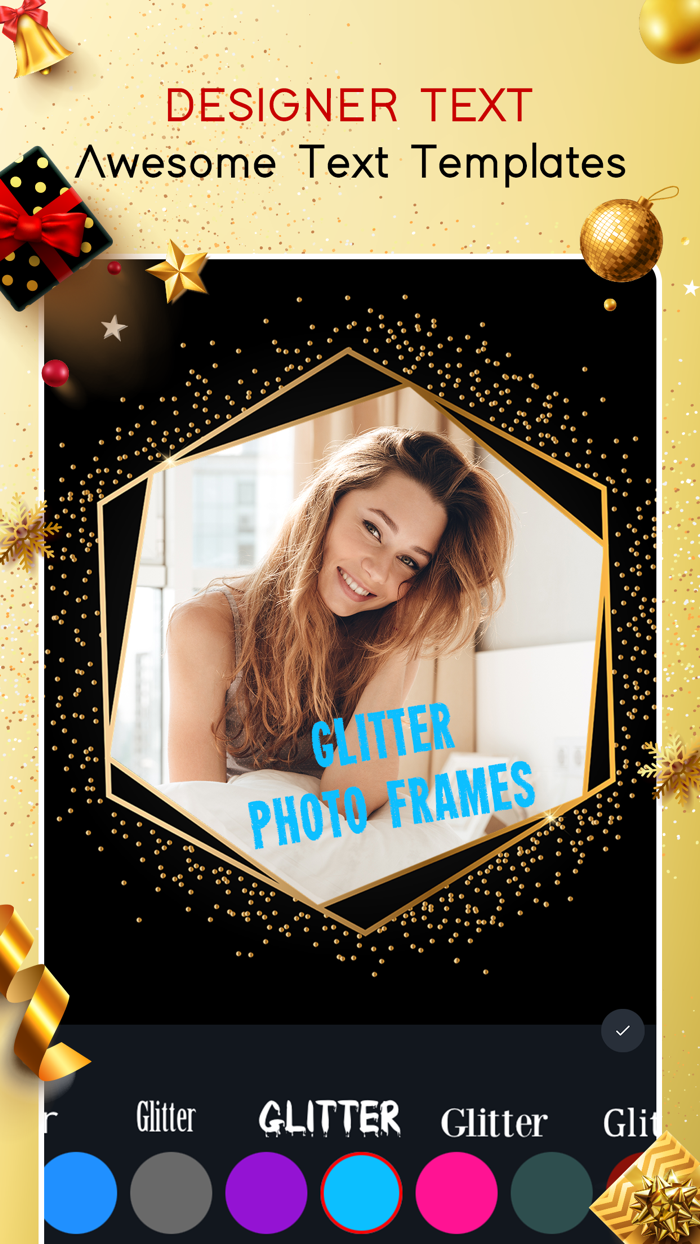 Glitter Photo Frames - Editor