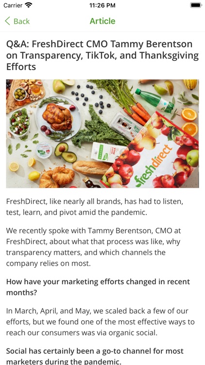 FreshConnect by FreshDirect