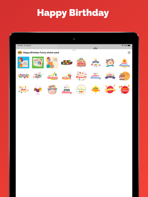 Screenshot #4 pour Happy Birthday stickers cards