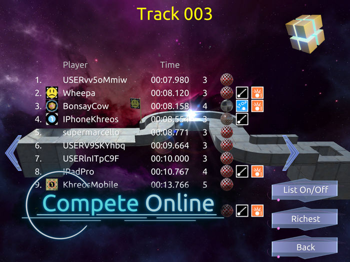 Cosmic Racing Marbles