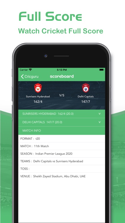 Cricguru - Live Cricket Score