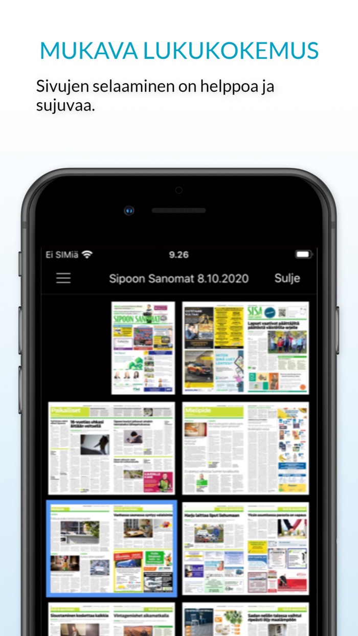 Sipoon Sanomat päivän lehti