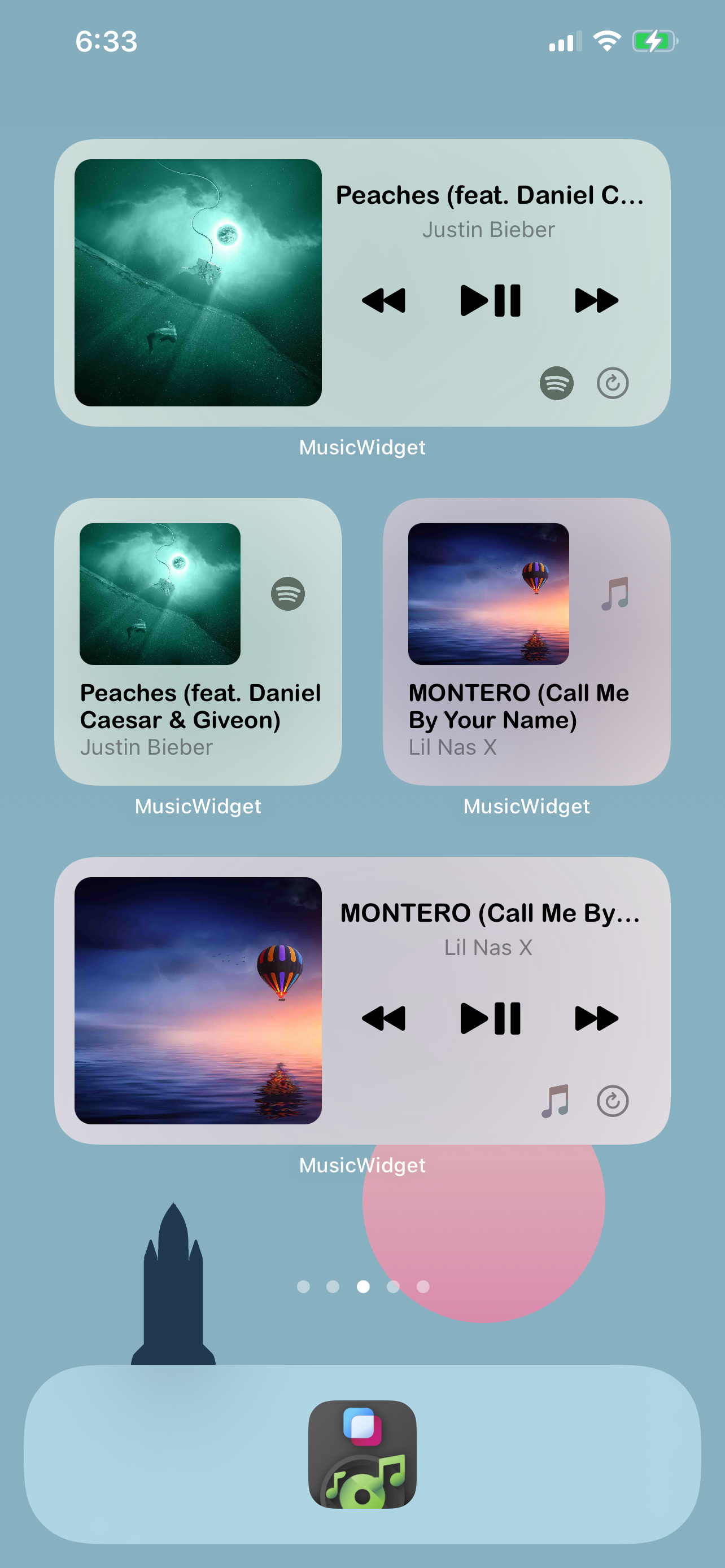 MusicWidget for Spotify