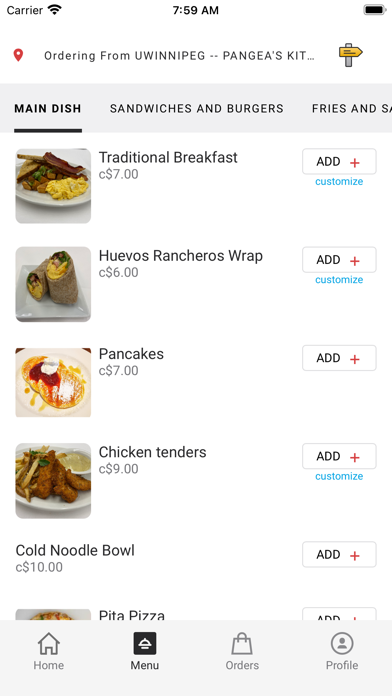 Diversity Foods UWinnipeg Screenshot