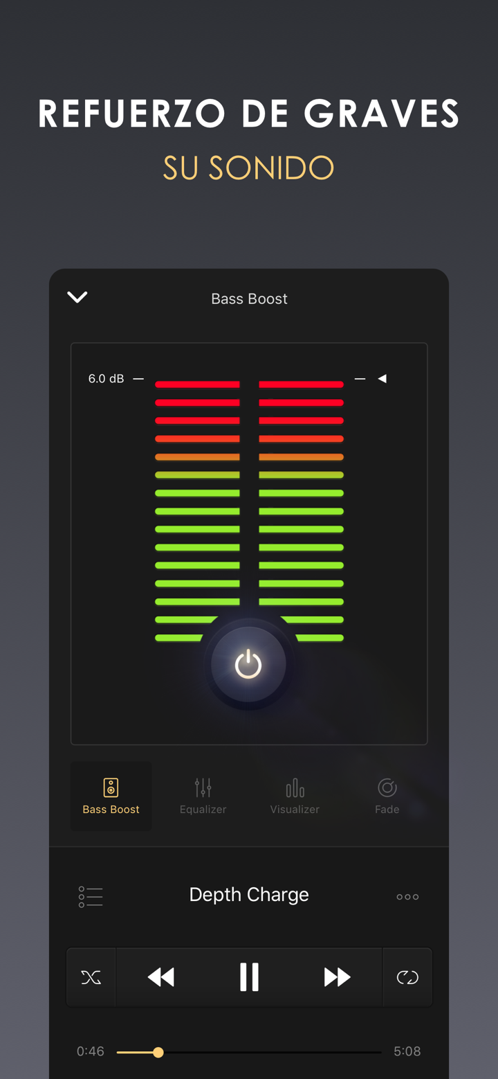 Equalizer+ HD music player screenshot 1