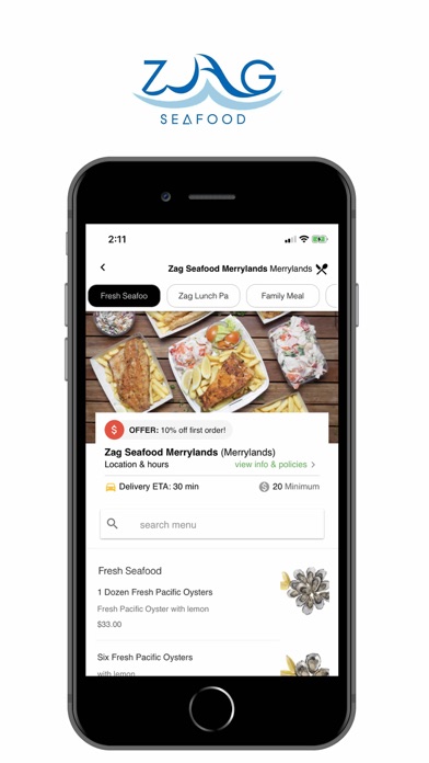 Zag Seafood Screenshot