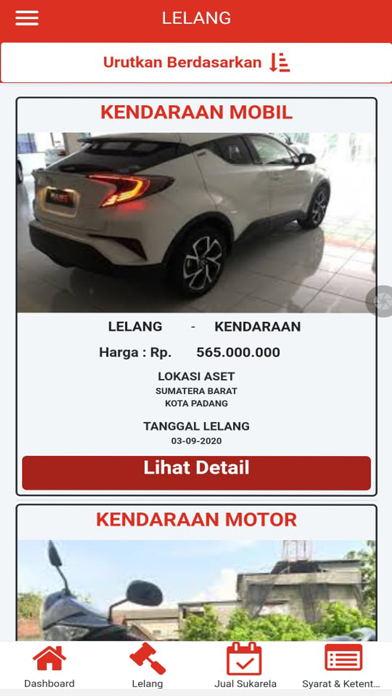 Bank Jatim Lelang Screenshot