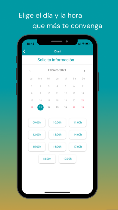 iDiari - Reserva cita previa Screenshot
