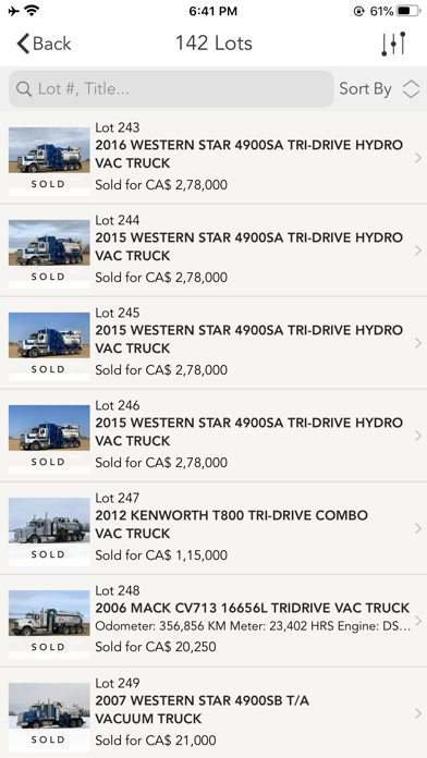 Weaver Auctions Screenshot