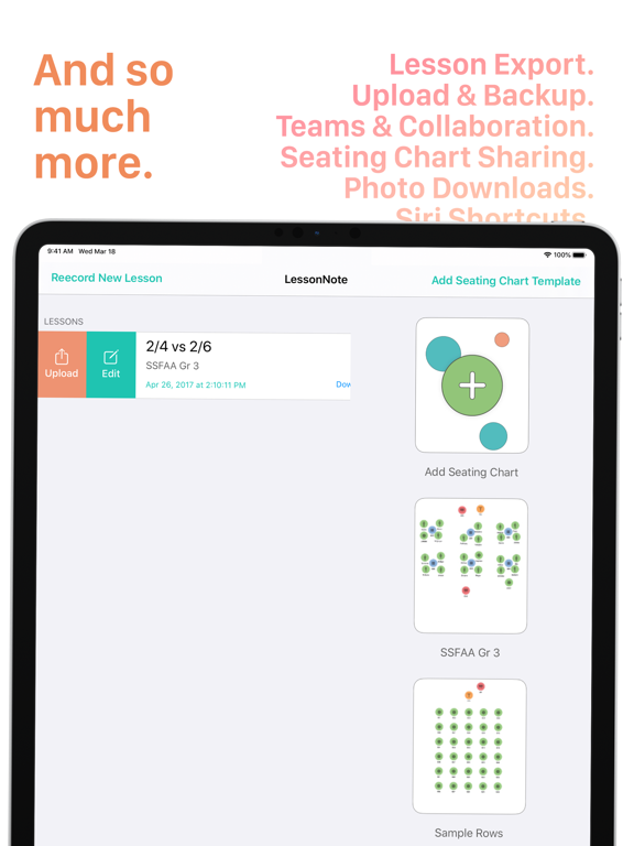 LessonNote iPad screenshot 8 - Education app