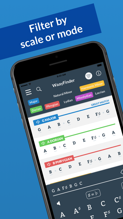 Screenshot #2 pour WaayFinder: Music Key Finder