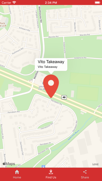 Vitos Takeaway Screenshot