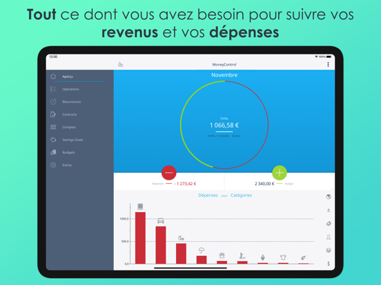 Screenshot #4 pour MoneyControl revenus et dépens
