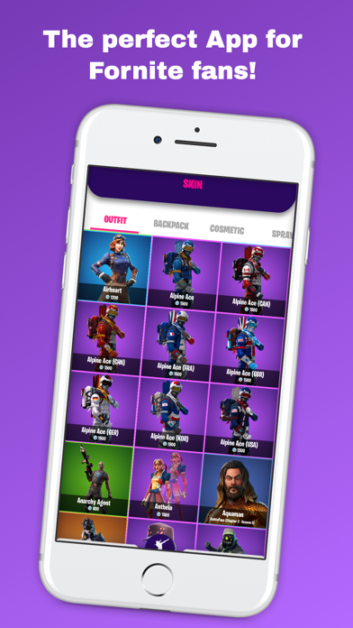 Dances and Skins for Fortnite Screenshot