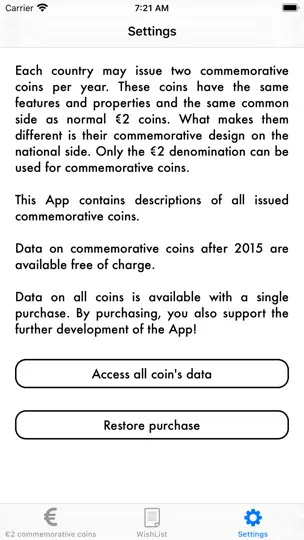 Screenshot von 2 Euro Coins auf dem iPhone 6