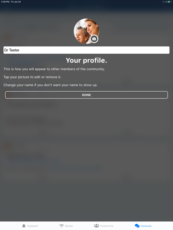 People Power Caregiver iPad screenshot 5 - Health & Fitness app