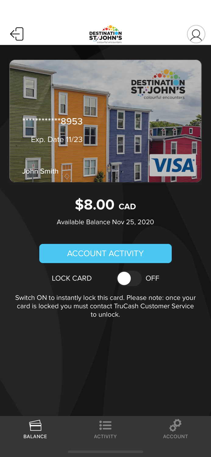 St. John’s Balance Checker