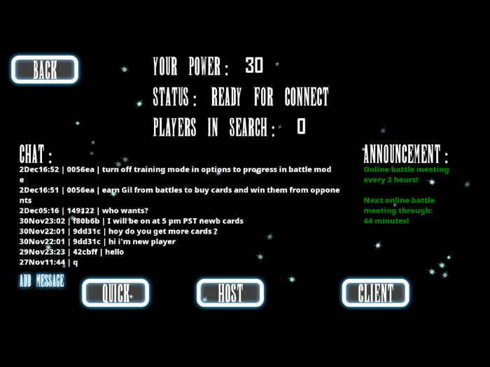 Triple Triad Trading Card Game