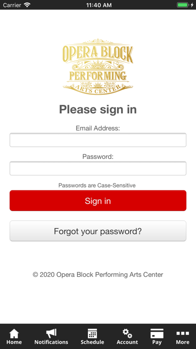 Opera Block Performing Arts Screenshot