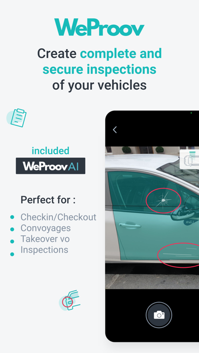 WeProov - Car Inspection Screenshot