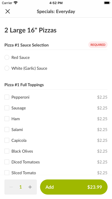 Balsamo's Pizza Screenshot