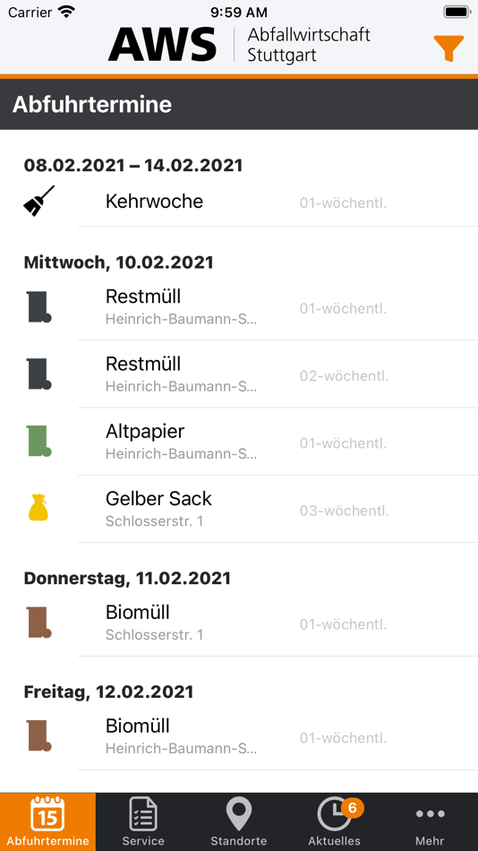 #2. Abfallwirtschaft Stuttgart (iOS) 由: Landeshauptstadt Stuttgart