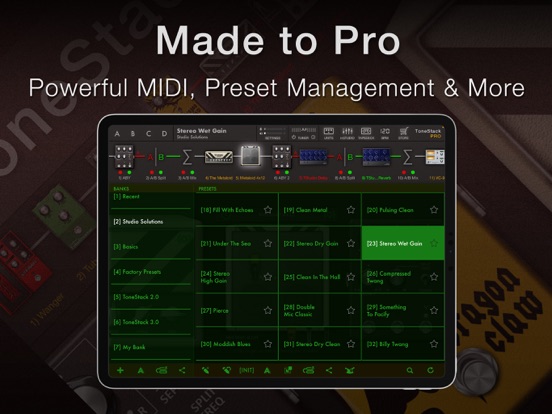 ToneStack PRO Guitar Amps & FX iPad app afbeelding 8