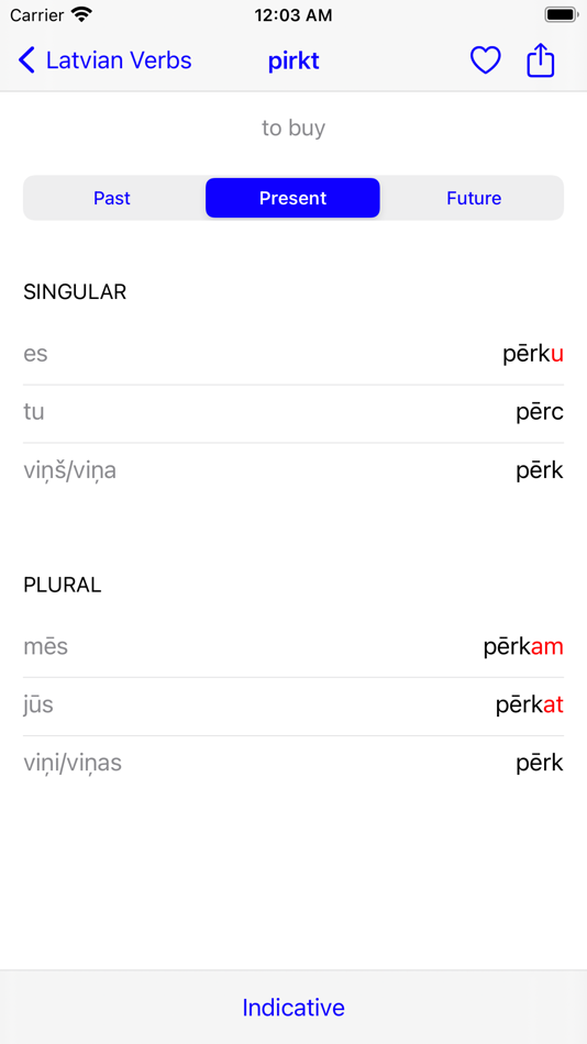 #2. Latvian Verbs (iOS) 由: DekSoft