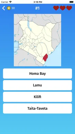 Game screenshot Kenya: Provinces Map Quiz Game apk