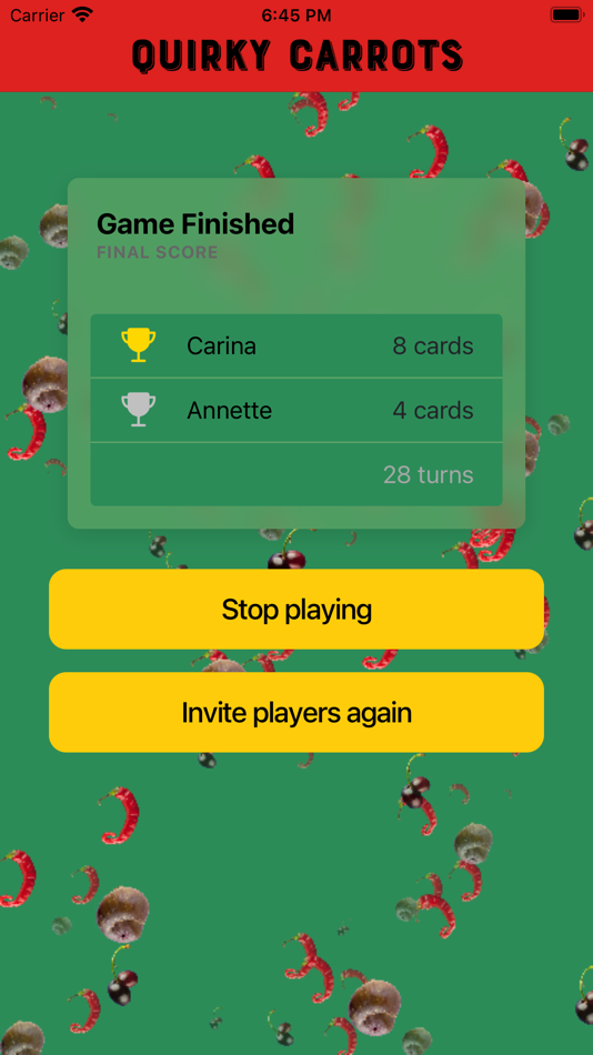 #7. Quirky Carrots Memory Game (iOS) 由: Jan Misker