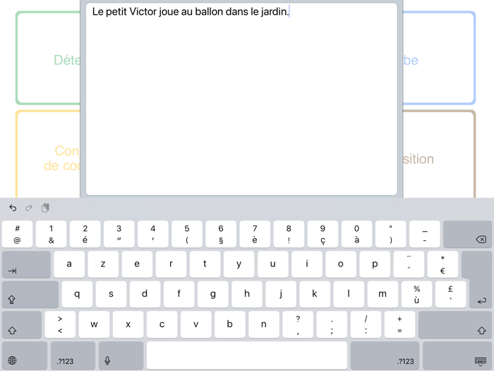 École  Classes de mots