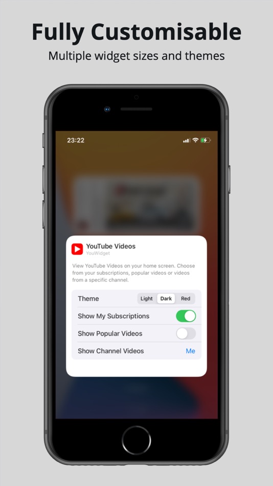 #5. YouWidget - Widget for YouTube (iOS) 由: James Andrew Shaw Ltd