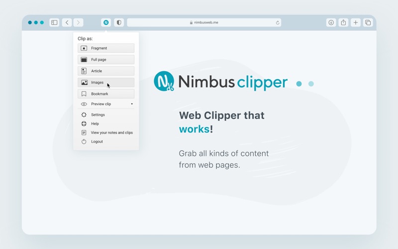 Screenshot #1 pour Nimbus Web Clipper