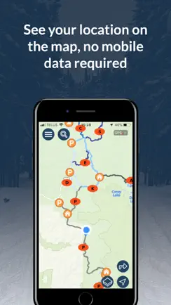 RideOnWYO SnowmobileTrails iPhone image 2