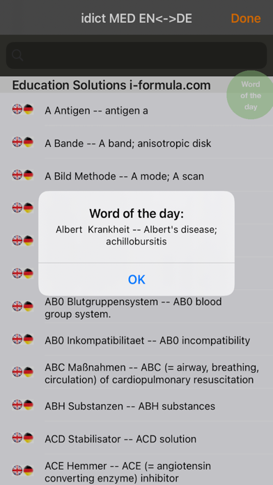 idict med dictionary Screenshot