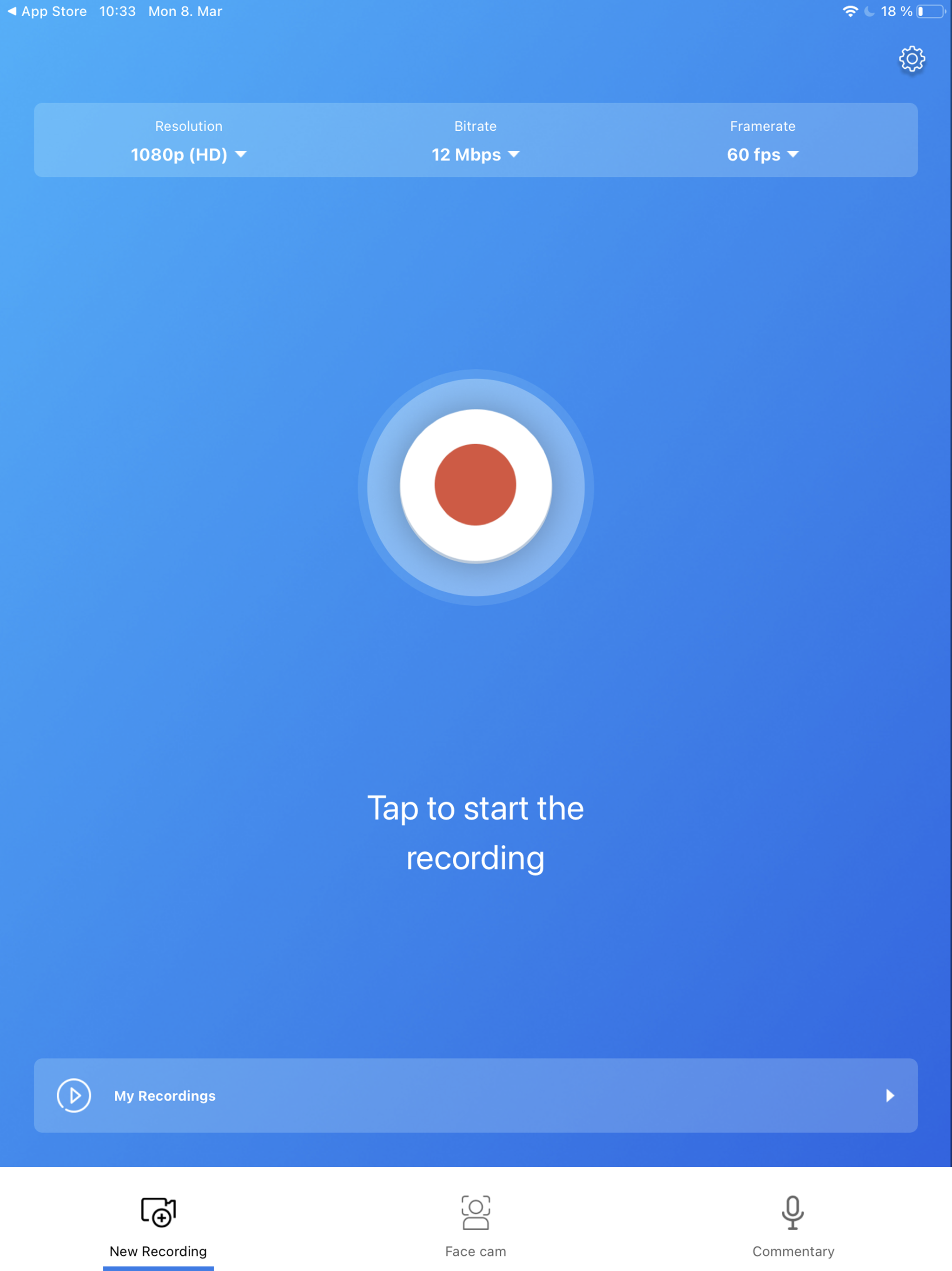 Screen recorder. Recording app
