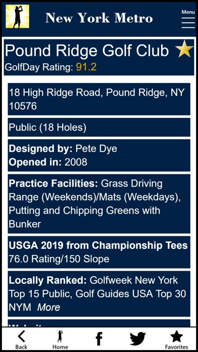 GolfDay New York Metro Screenshot