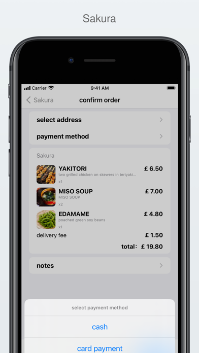 Screenshot #3 pour Sakura - Restaurant