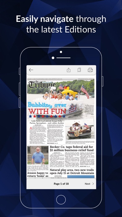 Detroit Lakes Tribune E-paper Screenshot