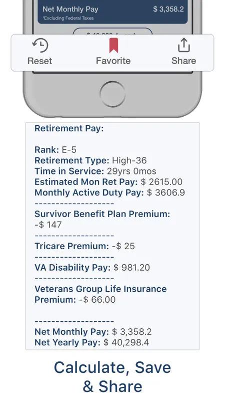 Military Retire Pay screenshot 8 of 10