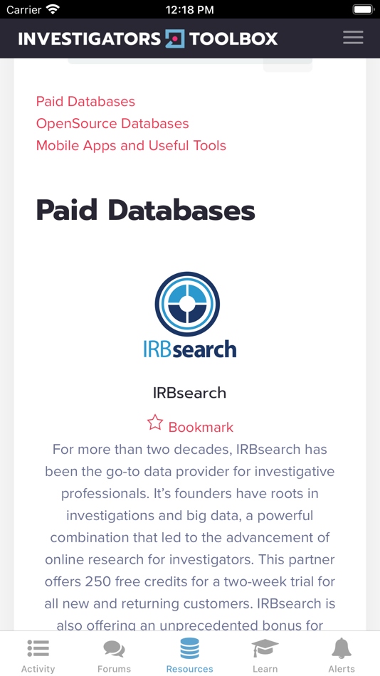 #2. Investigator's Toolbox (iOS) 由: Satellite Media Partners, Inc